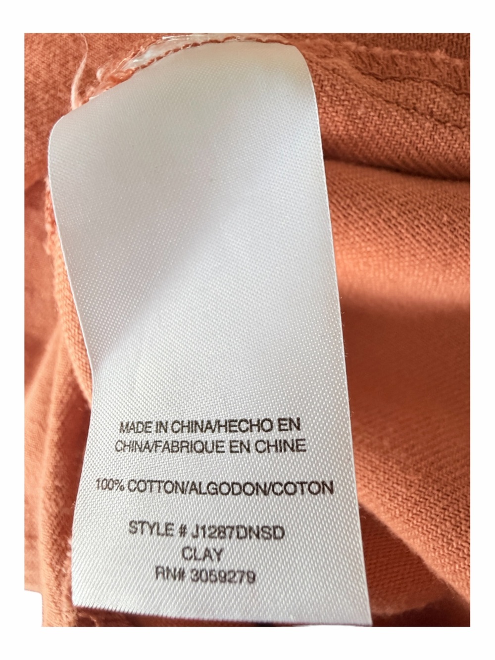 Lightweight Rust Orange Utility Button-Up Jacket - Picture 6 of 6